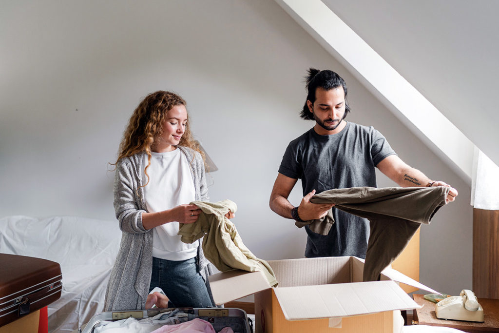 couple prepares for move on budget